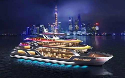 상하이 황푸강 야경 크루즈 가이드 설명 티켓