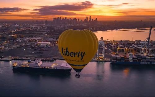 Vol en montgolfière à Melbourne au lever du soleil
