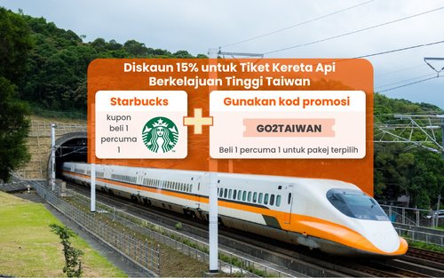 Tiket Kereta Api Berkelajuan Tinggi Taiwan (Bukan Warga Taiwan)