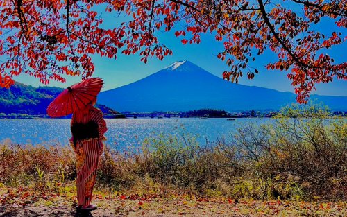 Fujikawaguchiko Ichikan – Upplev kimono, teceremoni, kalligrafi, bågskytte, rickshaw och yuzen-färgning