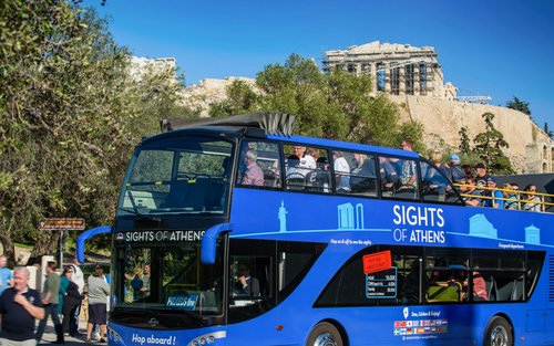 Athens hop-on hop-off bus by Sights of Athens