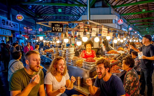 Seoul Gwangjang Markt: Lokale voedselervaring van een halve dag
