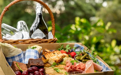Pique-nique italien rustique dans le Domain ou les Jardins botaniques royaux