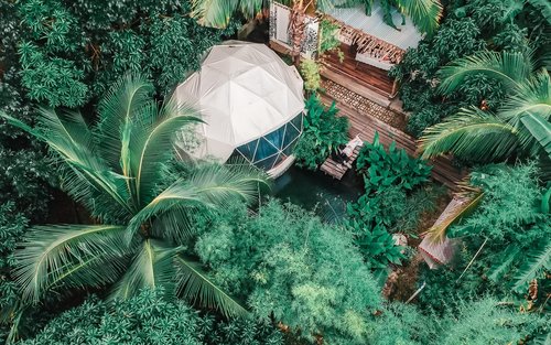 overhead view of dome 1 exterior