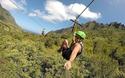 Kualoa Ranch Jurassic Valley Zipline Experience Tour