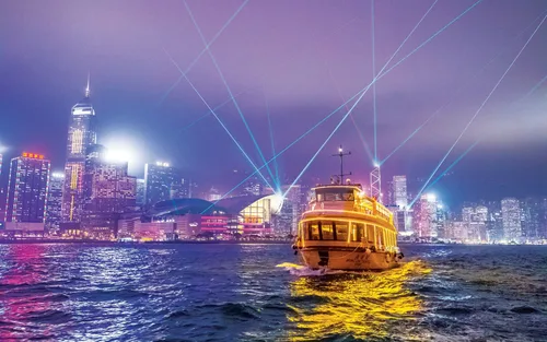 Victoria Harbour Evening Unlimited Drink Cruise by Wing On Travel