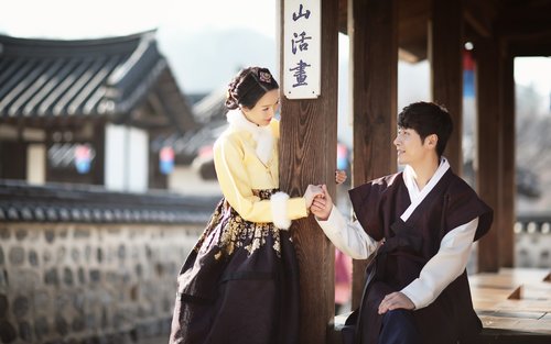 Pemotretan Hanbok oleh Z-and di Seoul