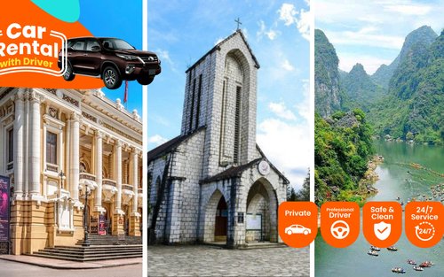 Ha Noi Private Transfer To Trang An (Ninh Binh) /  Sapa / Ha Long Bay / Hai Phong / Moc Chau / Mai Chau 
