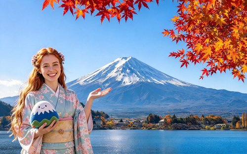 【Tour de un día para fotografía de paisajes espectaculares del Monte Fuji】Pagoda Chureito del Monte Arakurayama & Parque Oishi del Lago Kawaguchiko & Oshino Hakkai & Lawson de INS & Tienda de relojes Nichikawa (Salida desde Tokio)