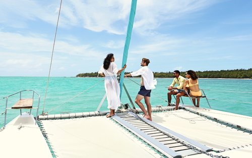 GRSE Waterfall & Ile aux Cerfs One-day Snorkeling & Catamaran Tour
