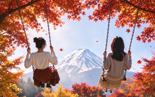 富士山人气缆车一日游-含河口湖天上山公园缆车票(东京出发)