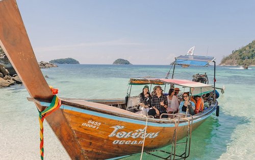 丽贝岛5岛私人长尾船之旅（免费使用Go Pro相机）