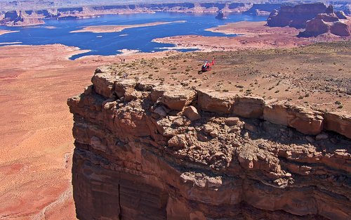 Tour en helicóptero a la cima del mundo con Horseshoe Bend desde Page