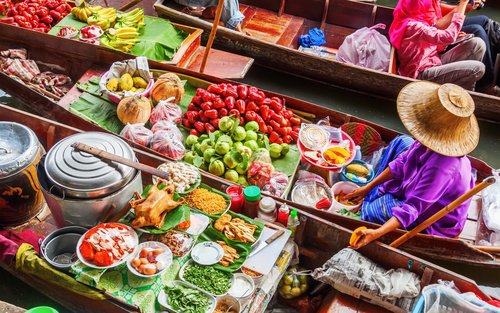 Damnoen Saduak Floating Market & Elephant Sanctuary Full-Day Adventure