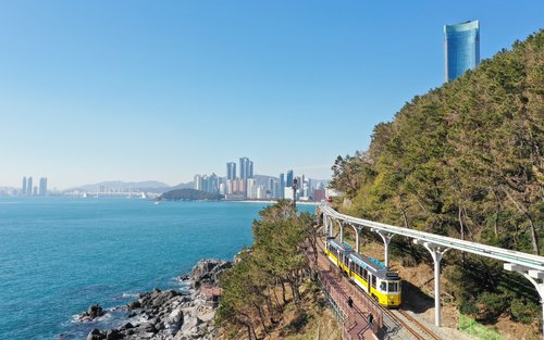 Vé công viên đường Haeundae Blueline ở Busan