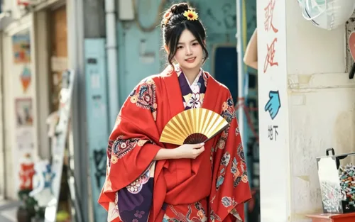 Kyoto: Okinawa-Kleidung (Ryusou) Verleih und Fotoshooting-Erlebnis im Freien (angeboten von Oukakimono)