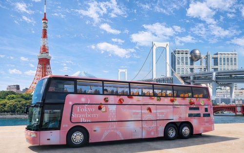Lawatan Bas Terbuka Separuh Hari Tokyo dengan Strawberi Segar