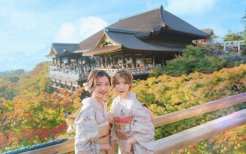 Kiyomizu-dera Temple Kimono Rental Experience (Kyoto/Provided by Rental Kimono First)