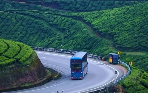Depuis Kochi : excursion d'une journée à Munnar Eravikulam, Lockhart et aux cascades