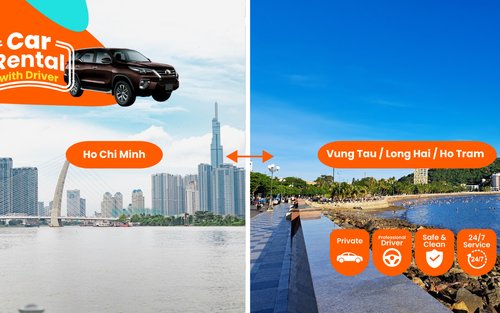 Ho Chi Minh Car Rental With Driver to Vung Tau / Ho Tram / Long Hai