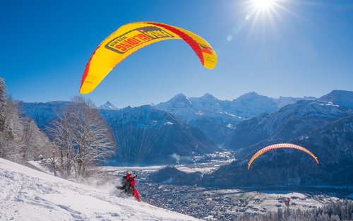 From Zurich: Tandem Paragliding Flight in Interlaken 