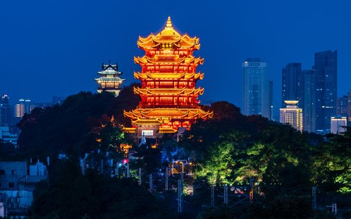 Chu River Han Street & Xian Hualin & Liangdao Street & Yellow Crane Tower & Yangtze River Bridge Private Day Tour