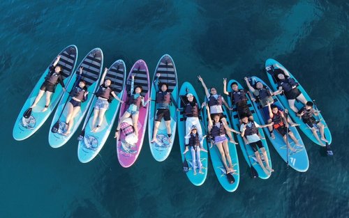 Клуб морских развлечений Xiao琉球 "Кит, широта и долгота" - SUP-серфинг / Прозрачный SUP (в подарок снорклинг / аэрофотосъемка)