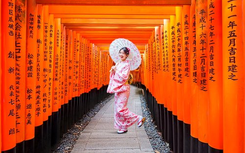 【Kyoto & Nara Day Trip】Arashiyama Scenic Railway & Nara Park & Fushimi Inari-taisha Shrine Senbon Torii & Togetsukyo Bridge & Bamboo Grove Path & Kimono Forest (Departing from Osaka)