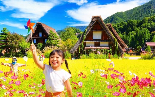 ทัวร์หนึ่งวันหมู่บ้านชิราคาวาโกะ แหล่งมรดกโลก | ฮิดะทาคายามะ หมู่บ้านชิราคาวาโกะสไตล์เทพนิยาย (ขึ้นจุดชมวิวได้) | ออกเดินทางจากนาโกย่า