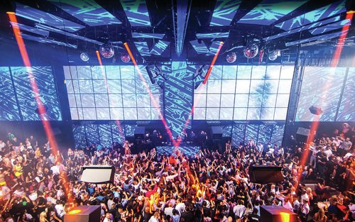Noční klubový tah party busem s nápoji zdarma v Las Vegas