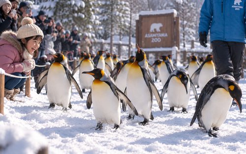 Tur Sehari Asahikawa dan Furano | Pohon Natal, Taman Salju (Pengalaman Sepeda Salju), Kebun Binatang Asahiyama (Termasuk Tiket Masuk)