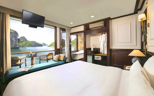Amanda Luxury 2天1夜游船：下龙湾和兰哈湾之旅