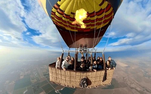 Luxuriöse Ballonfahrt in Luxor mit Transfers inklusive
