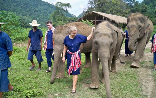 Sanctuary Gajah dengan aktiviti Adventure di Chiang Mai