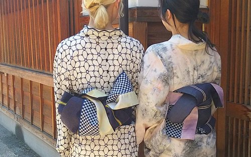 Experiență kimono Okayama Kurashiki Kimono Roman