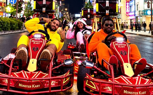 Shibuya en Harajyuku Go Karting Ervaring *Internationaal Rijbewijs Vereist