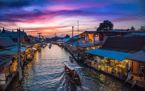 ทัวร์ยามค่ำคืนชมหิ่งห้อยที่อัมพวา & สวมชุดไทยในกรุงเทพฯ 