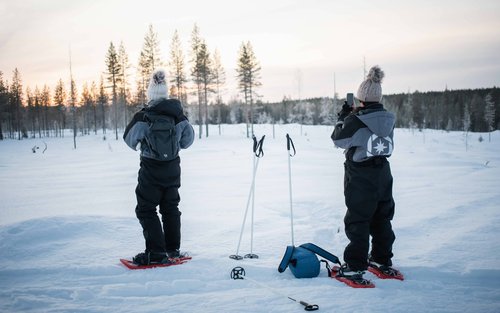 Schneeschuh-Wildnisabenteuer in Rovaniemi