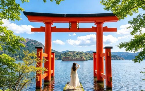Mount Fuji & Hakone Day Trip | Hakone Shrine, Lake Ashi Water Torii, Owakudani, Lake Yamanaka, Oshino Hakkai (Departing from Tokyo)