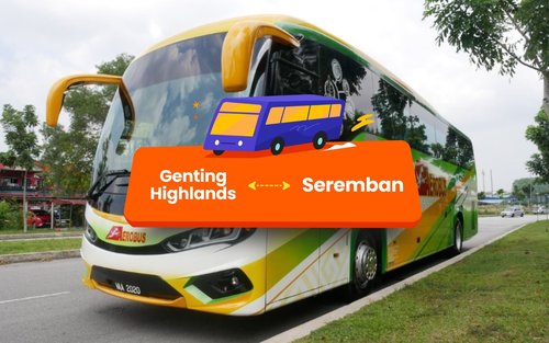 Genting Highlands - Seremban Buss med Aerobus