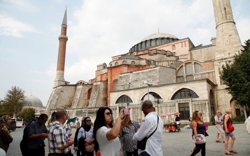 Tour de mig dia en grup reduït per Santa Sofia i la Mesquita Blava d'Istanbul