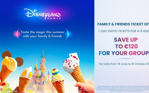 Billets pour le parc d'attractions Disneyland Paris