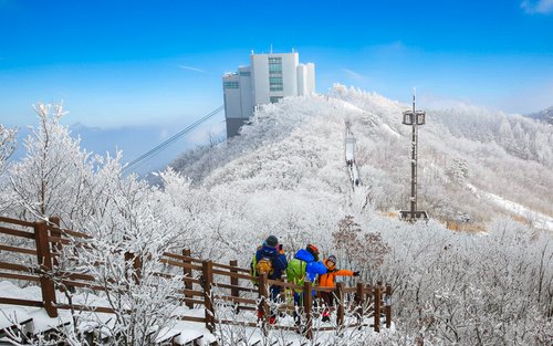 Busan: Snow Season Ice Valley Cable Car & UNESCO Spot Discovery Tour