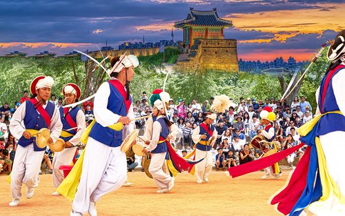 韓国民俗村・水原華城日帰りツアー