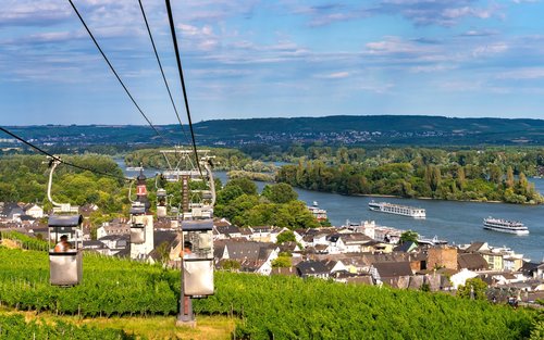 (Free eSIM) Frankfurt to UNESCO Rhine Valley: Castle River Cruise 