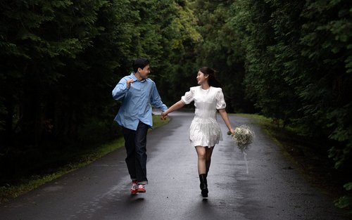 Séance photo en extérieur sur l'île de Jeju - Couples, familles et amis