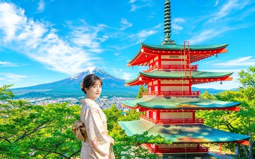 Tokyo Mt. Fuji, Pagoda & Oshino Hakkai Day Guided Tour