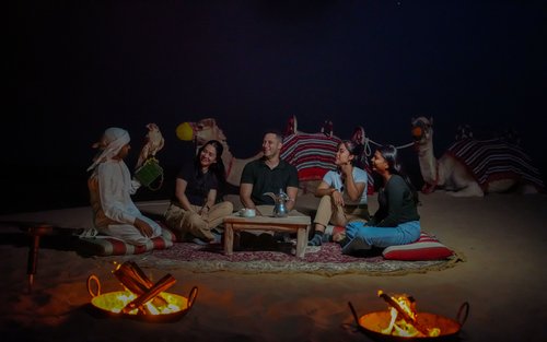 Dubai: Premium Night Desert Safari with Camel Ride & Stargazing