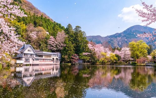 【福岡発】由布院＆別府温泉郷 日帰りツアー｜如意輪寺・金鱗湖 水上鳥居・人力車体験・海地獄めぐり