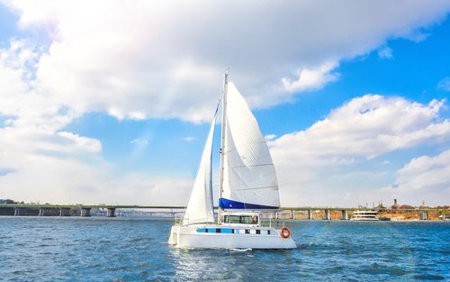 Yeosu Yacht Sailing Experience on a Catamaran